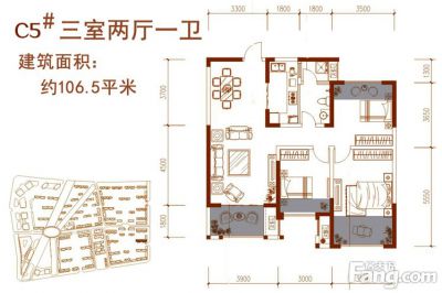 西安,西安家裝,西安家裝設(shè)計,西安小戶型設(shè)計公司,裝修方案戶型：3居室125平米